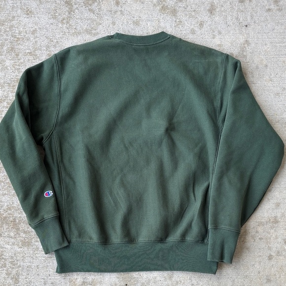 Champion Vintage Dark Green Reverse Weave Crewneck Sweatshirt - Picture 13 of 13
